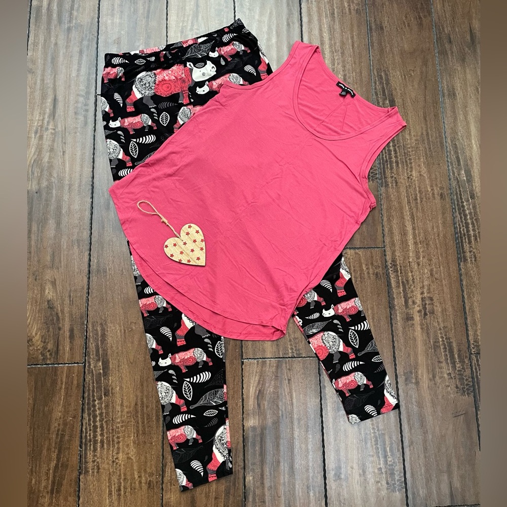 Tank and Rhinoceros Leggings Bundle (Soft!)